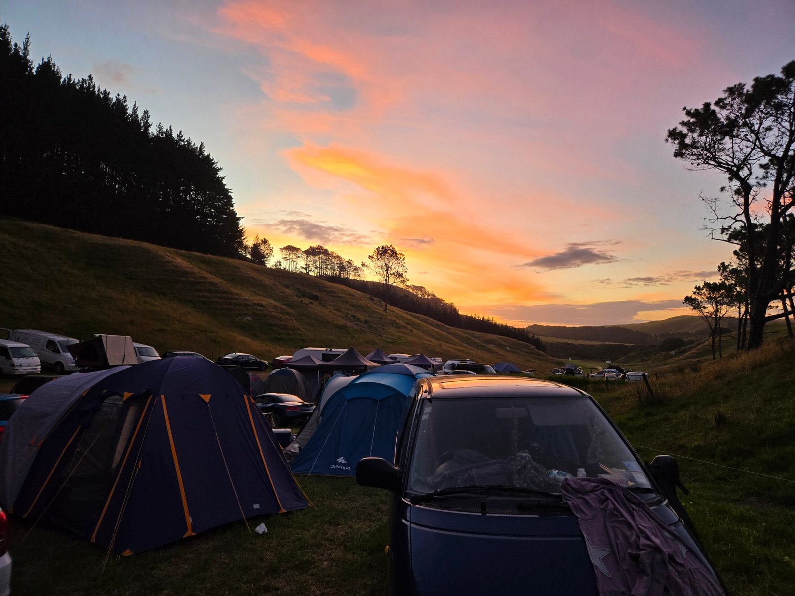 Patrol through camping area at Lost in Paradise